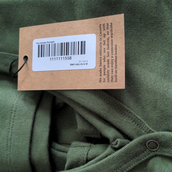 BNWT The Henley Romper by Franc Olive green - Picture 5 of 8